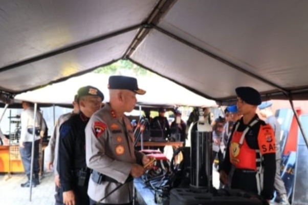 Kapolda Banten Gelar Pasukan Brimob,Antisipasi Dinamika September